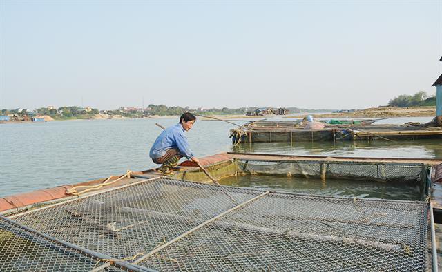 Đảm bảo vệ sinh trong nuôi thủy sản ở Phù Ninh