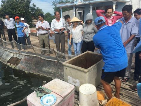 Tập huấn kỹ thuật nuôi thâm canh cá nước ngọt và cá nước mặn
